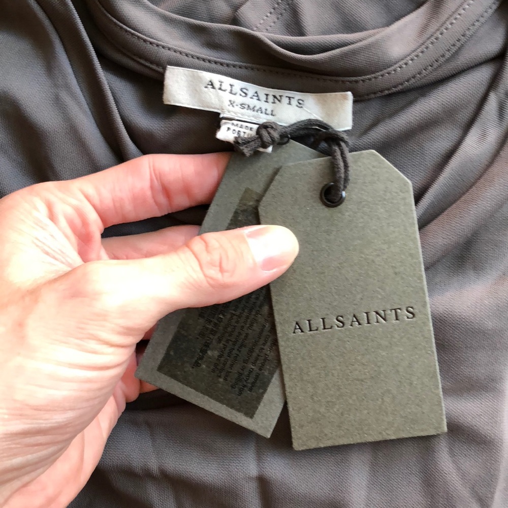 NEW All Saints Nayha draped top - Picture 2 of 4